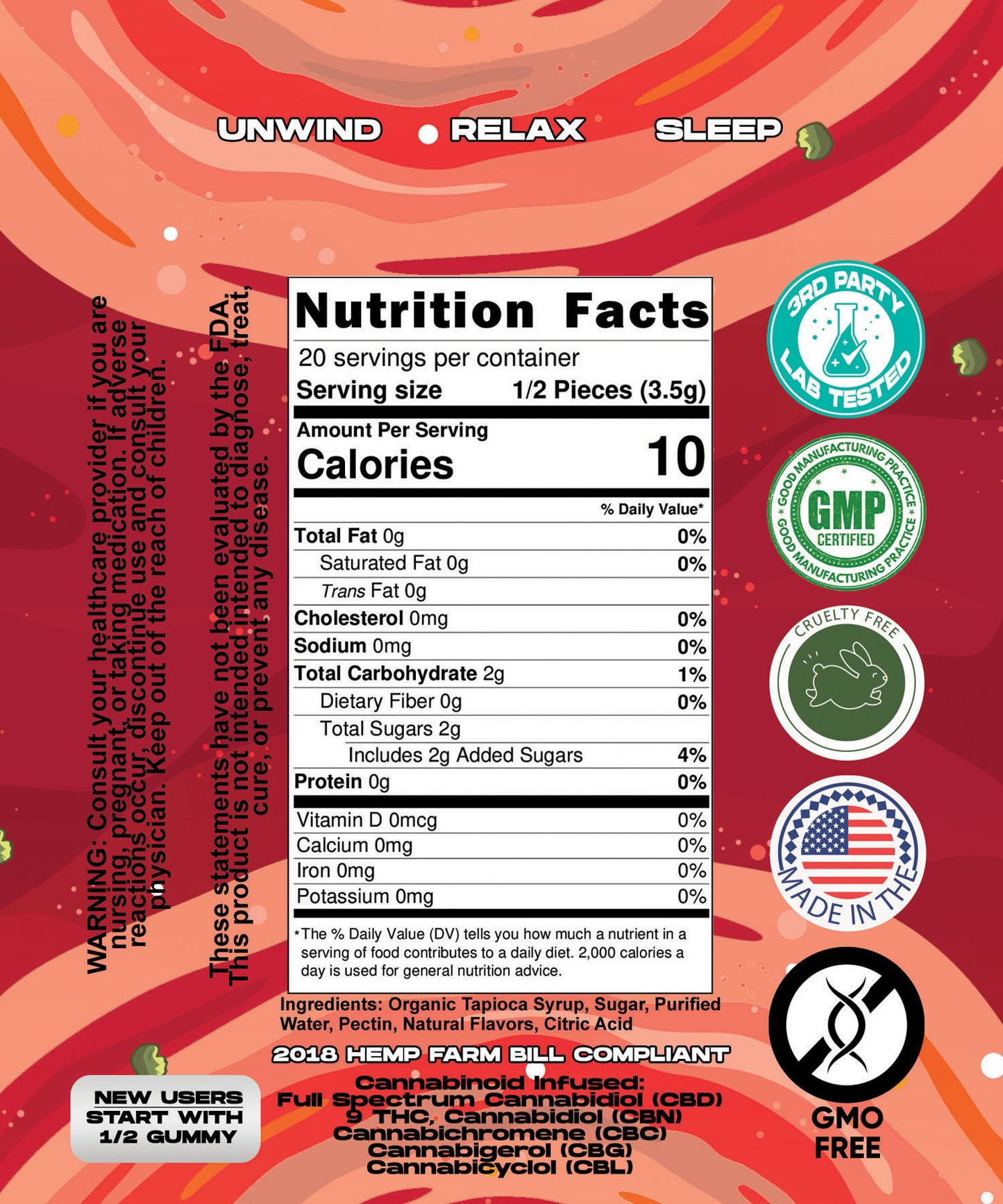 Strawberry Skyfall - 10mg Delta 9  (10 Count)